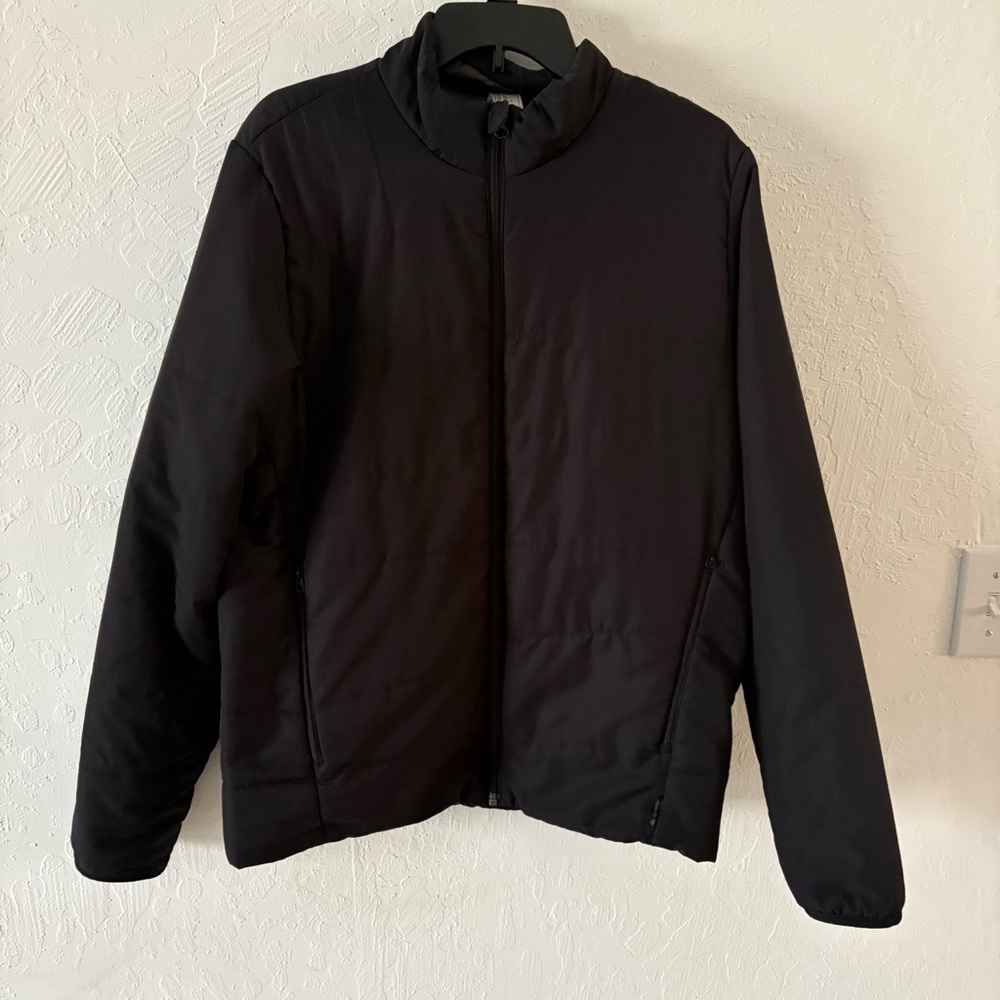Decathlon Padded Jacket‎ Men’s Medium Black Zippered Polyester Lightweight Warm